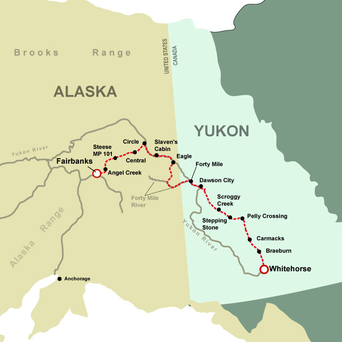 Map Of Yukon Territories. The Yukon Quest is one of our